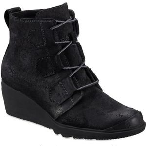 Sorel Toronto Lace-up Suede Wedge Boots